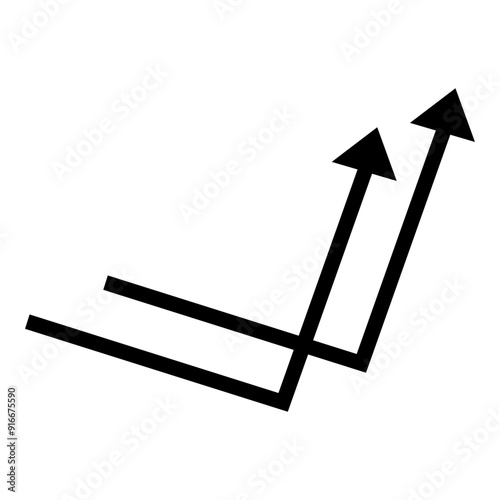 Arrow Pointing Up Icon,  Simple Icon Vector Design, best used for presentation, application, web and banner