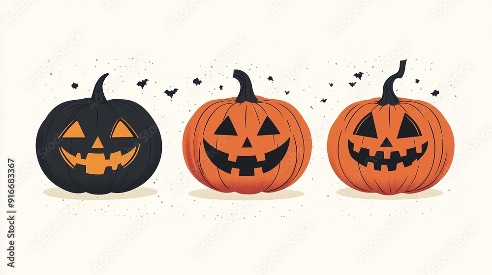 helloween pumpkin, vector illustration flat 2 helloween pumpkin, vector illustration flat 2