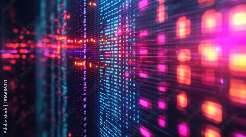 Holographic frost around a stock ticker, cyberpunk, neon colors, sharp focus, market stagnation Holographic frost around a stock ticker, cyberpunk, neon colors, sharp focus, market stagnation