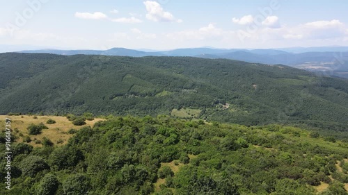 Amazing Summer Landscape of Rudina mountain, Pernik Region, Bulgaria photo