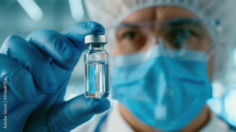 The Scientist Holding Vial The Scientist Holding Vial