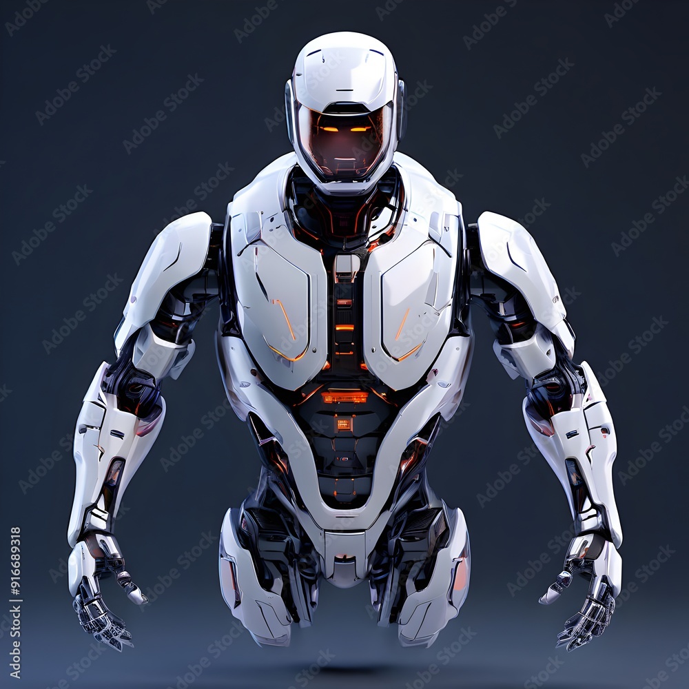 Futuristic Robot Design, futuristic robot, space exploration, advanced sensors, articulated limbs, technology