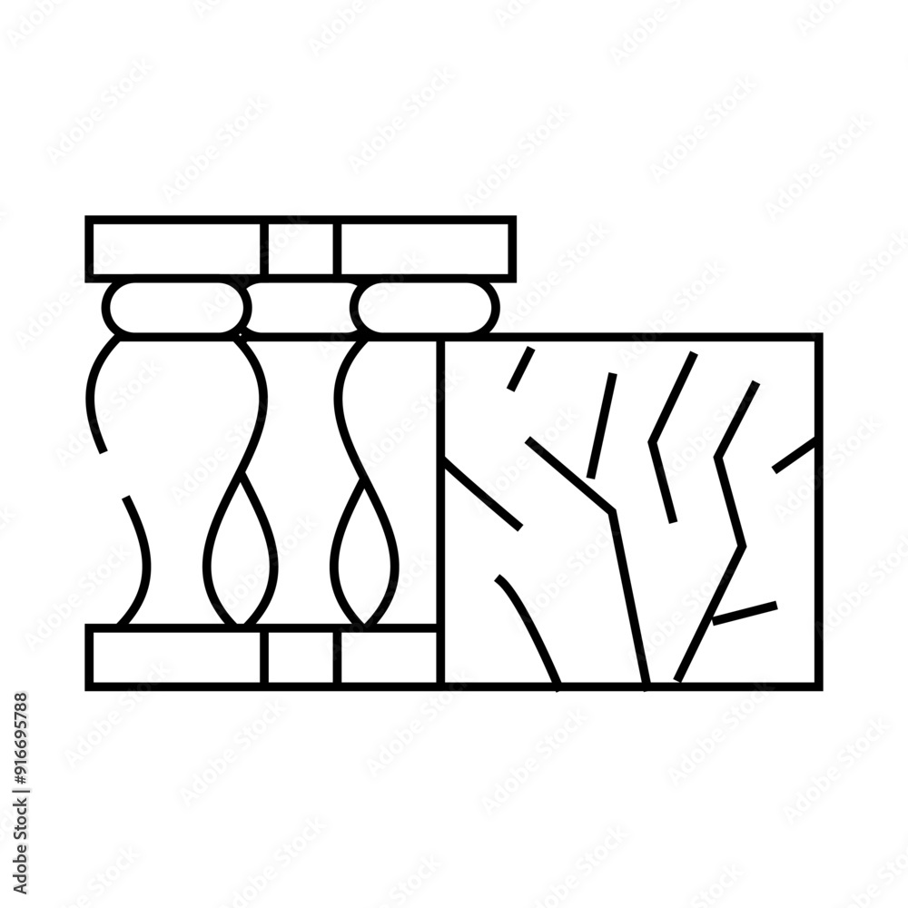 marble building material line icon vector. marble building material sign. isolated contour symbol black illustration marble building material line icon vector. marble building material sign. isolated contour symbol black illustration