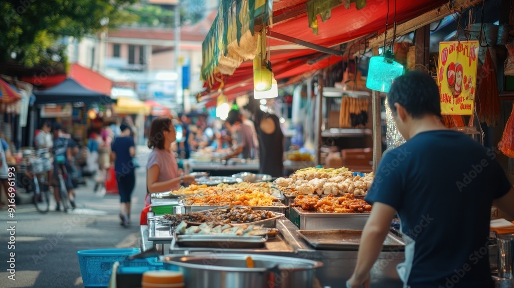 Street Food Market in Asia Street Food Market in Asia