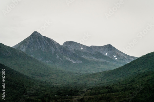 mountains in the mountains of andalsnes fjord in norway