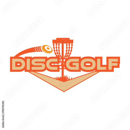 Disc Golf logo, disc golf t-shirt design