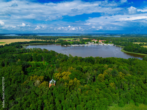 Widok z lotu ptaka na Sztynort