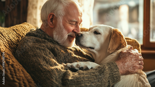 Discuss the benefits of having a pet in retirement.