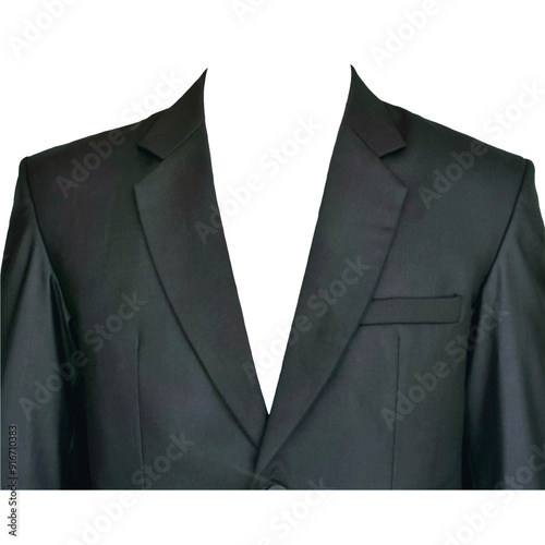 Formal black suit for work photo