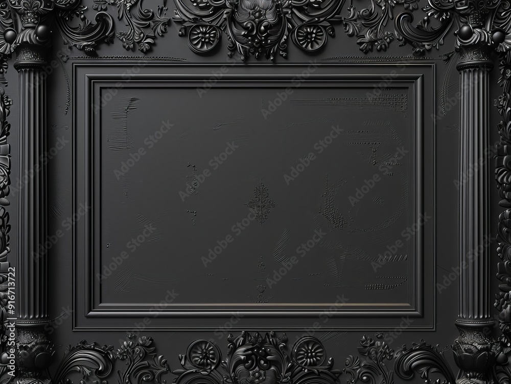 Obraz premium Detailed invitation template