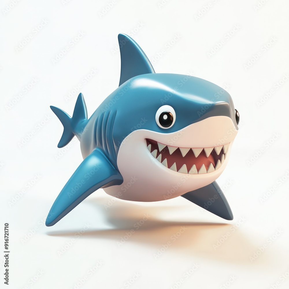 Smiling Cartoon Shark Smiling Cartoon Shark