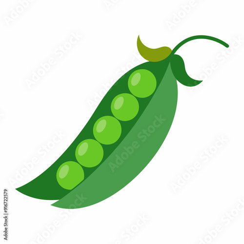 Peas art vector illustration