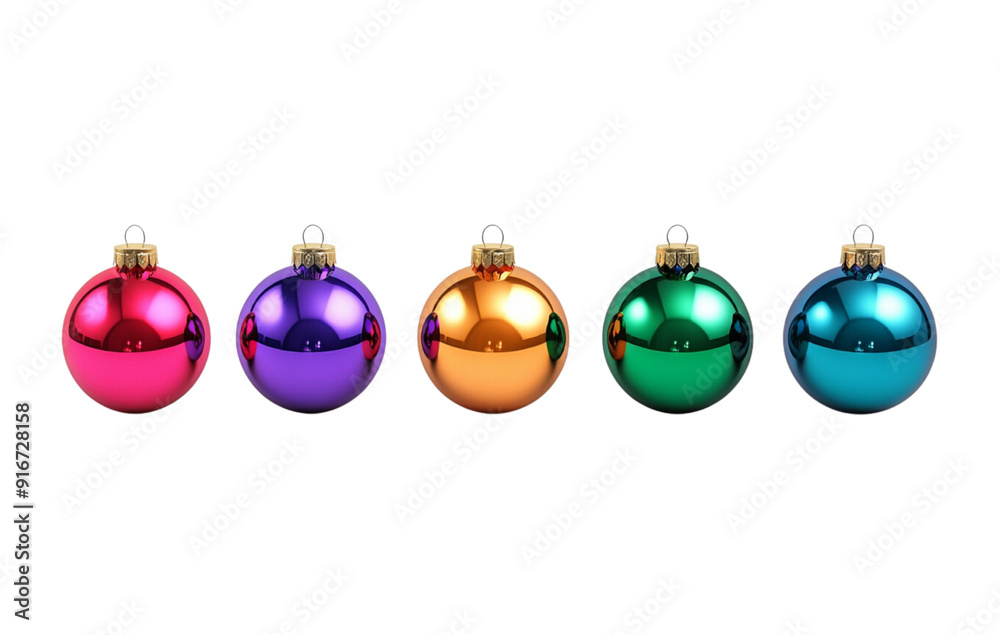 set of colorful christmas balls on white background set of colorful christmas balls on white background