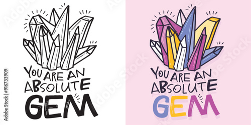 Cute trendy  hand drawn doodle lettering quote. Lettering for t-shirt design, mug print, bag print, clothes fashion. 100% hand drawn vector image.