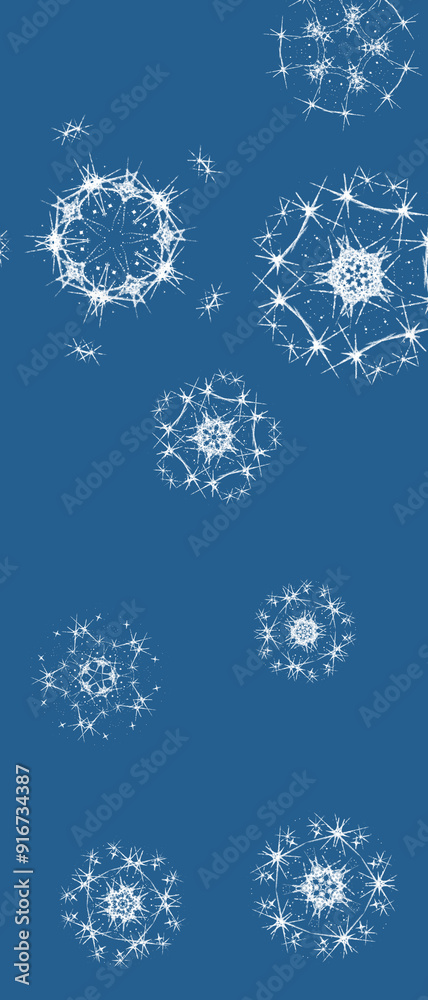 雪の結晶をイメージした抽象的な背景イラスト 雪の結晶をイメージした抽象的な背景イラスト