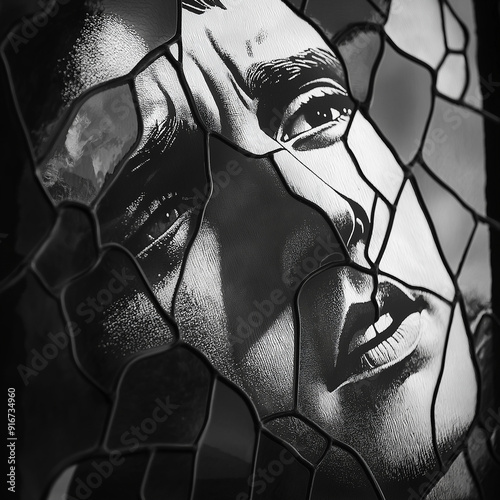 An Abstract Depiction of a Depressed and Heartbroken Man.