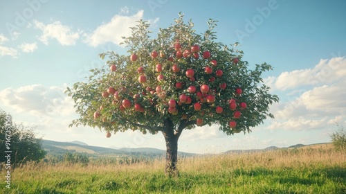 Apple Tree in a Field