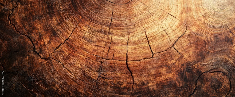 Naklejka premium Close-up of a Tree Trunk's Grain