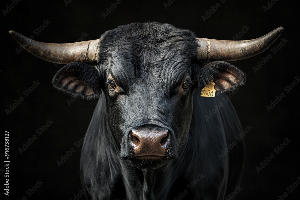 Black Bull Portrait Black Bull Portrait