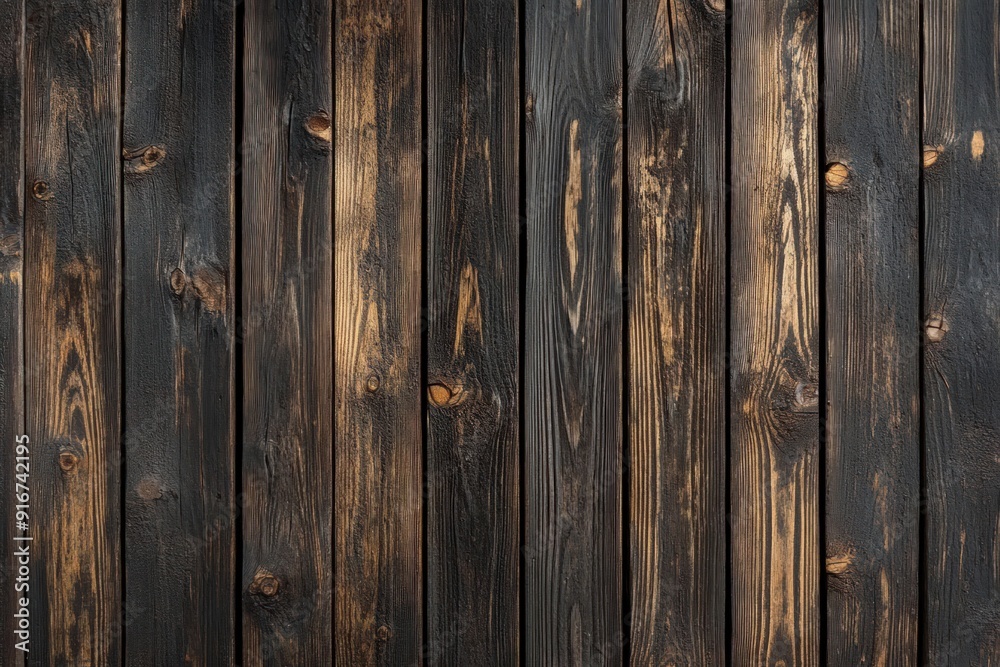 Obraz premium Dark Wooden Plank Background