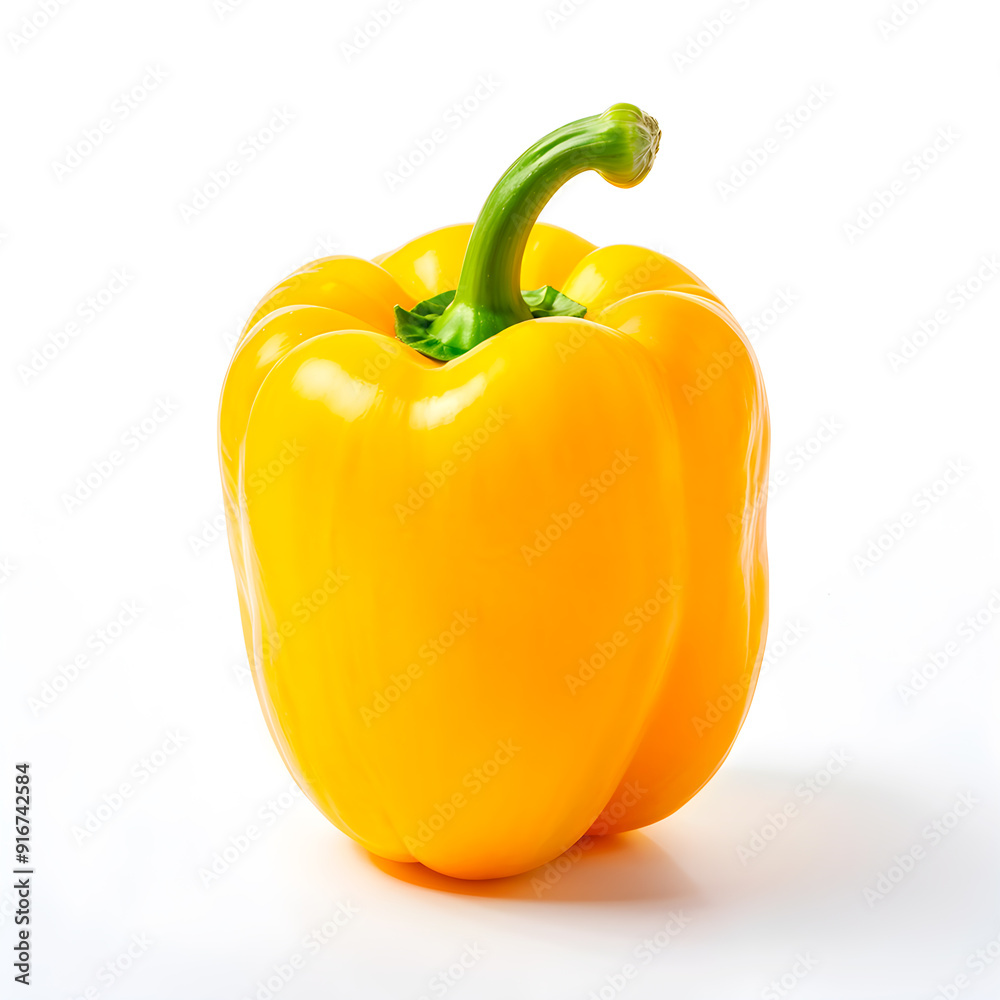 Yellow bell pepper isolated on white background Yellow bell pepper isolated on white background