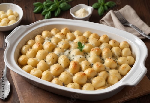 Gnocchi al Forno with gorgonzola, ai