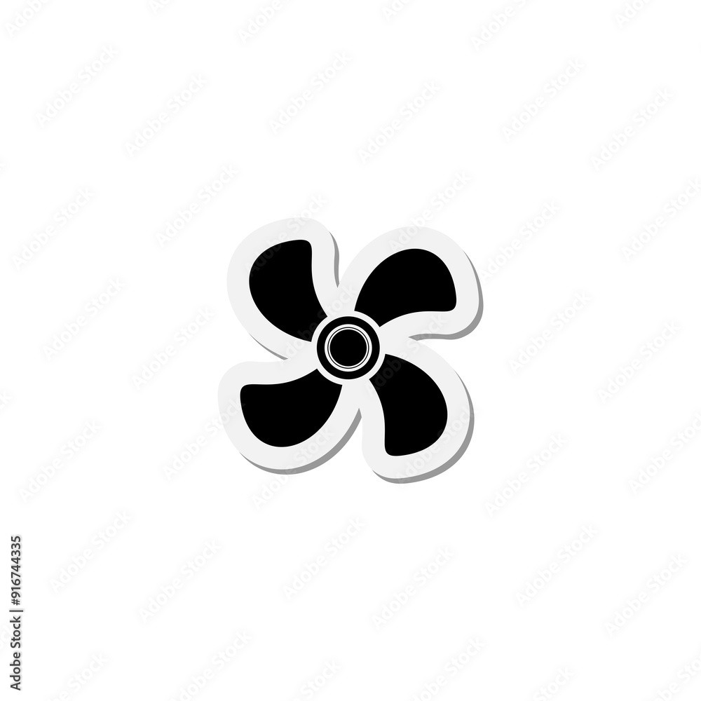 Fan icon isolated on transparent background Fan icon isolated on transparent background