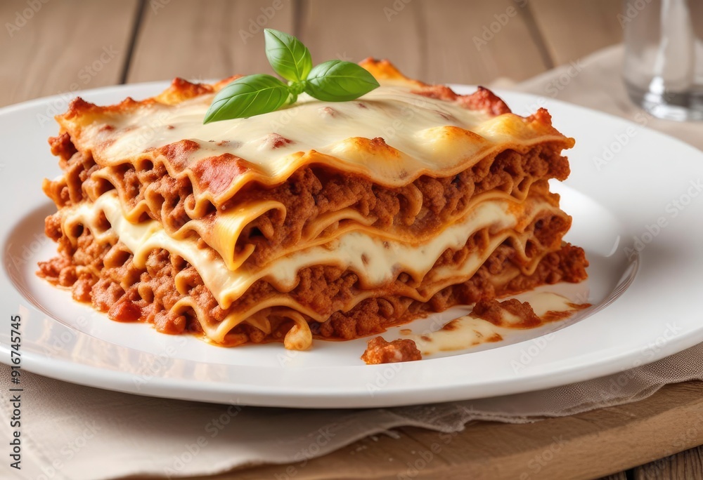 lasagna with mince and cream sauce, ai lasagna with mince and cream sauce, ai