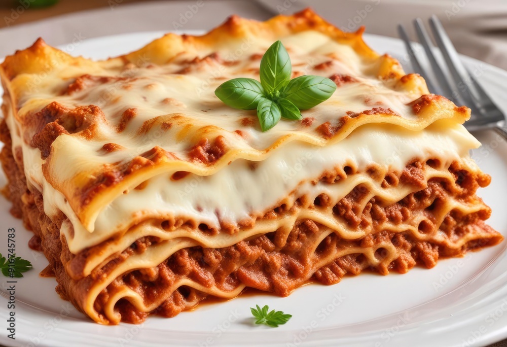 lasagna with mince and cream sauce, ai lasagna with mince and cream sauce, ai