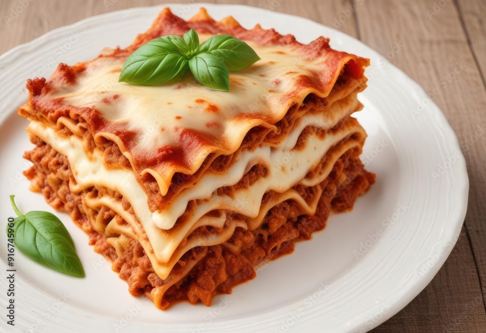 lasagna with mince and cream sauce, ai lasagna with mince and cream sauce, ai