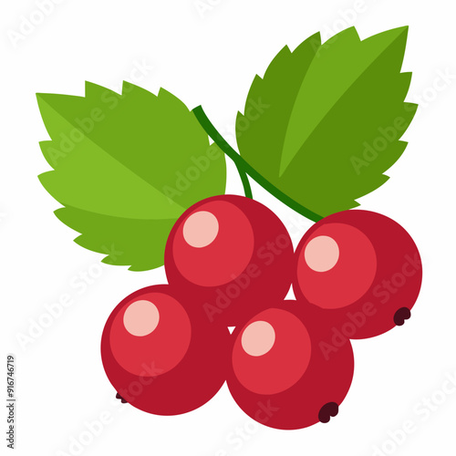 Currant berries for RPG games art vector illustration