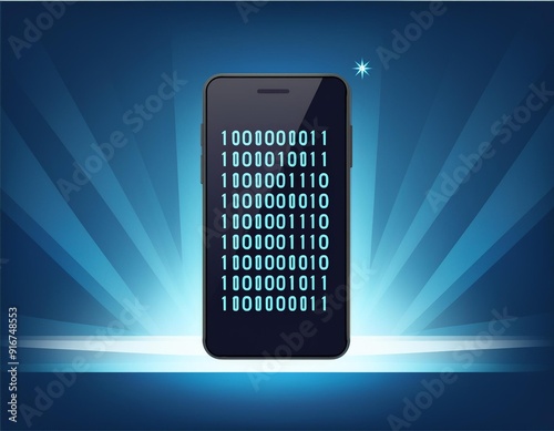 digits security code on mobile phone smartphone screen photo