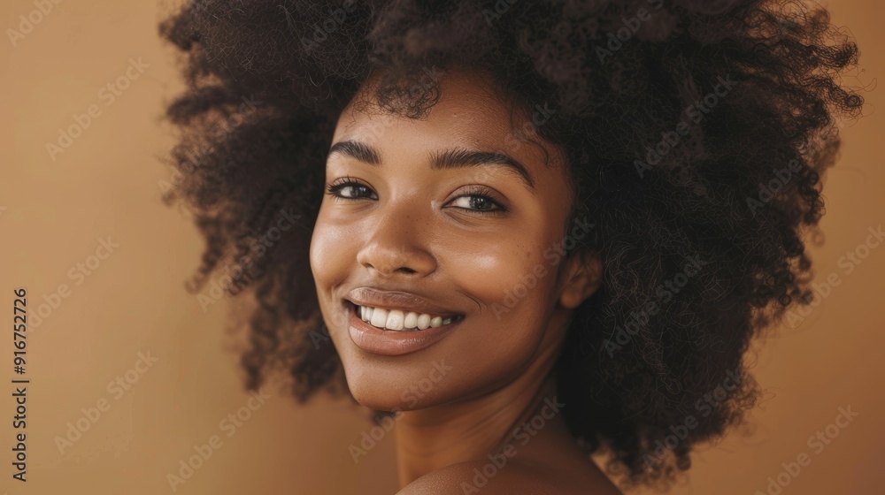 Black woman with beauty, cosmetics, and shine on brown studio background. Texture, afro, or cosmetics with aesthetic, natural, or wellness mockup space, person, or African model Black woman with beauty, cosmetics, and shine on brown studio background. Texture, afro, or cosmetics with aesthetic, natural, or wellness mockup space, person, or African model