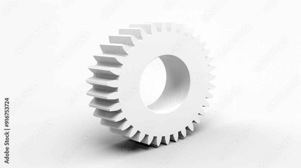 A large white metal gear on a white background. Neural network ai generated art A large white metal gear on a white background. Neural network ai generated art