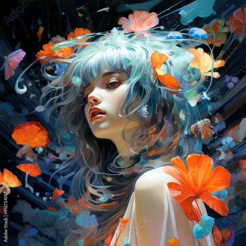 Portrait of a beautiful young woman9