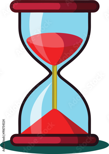 hourglass vector illustration