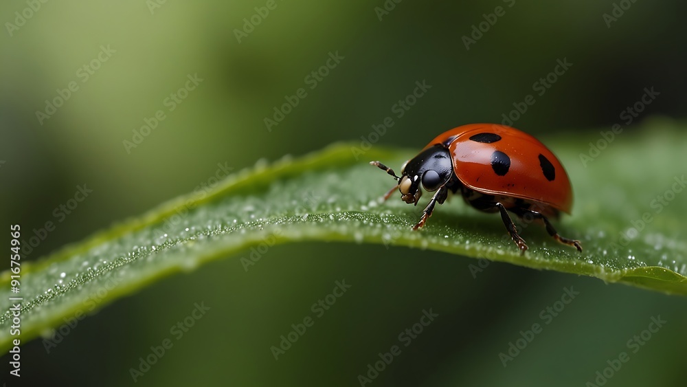 ladybird on a leaf ladybird on a leaf