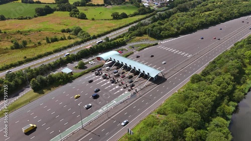 M6 Motorway Toll With Vehicles Paying to use the M6 Bypass