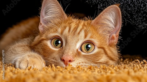 Cat Chilling On The Floor, Relaxed photo