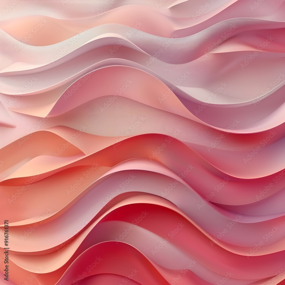 Fototapeta premium Pink Fading Abstract Wave Background