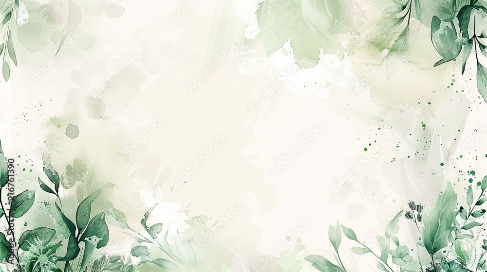 Garden concept invitation template Garden concept invitation template