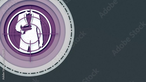 Flat Animation Father Day Assasin, suitable for greeting card etc. animated OP 3`s and animated loop 7`s