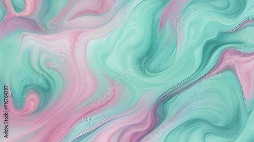 mint ink liquid background