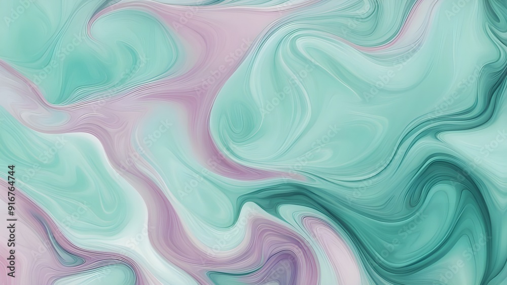 Fototapeta premium mint ink liquid background