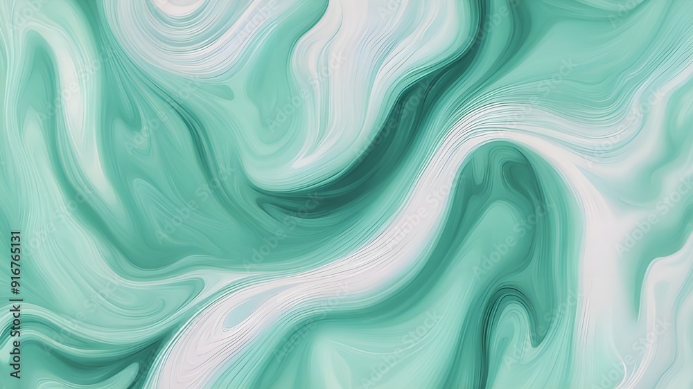 mint ink liquid background