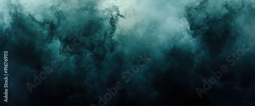 Abstract Teal Smoke Background