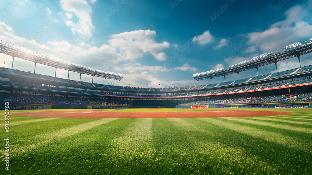 baseball field green grass playground sports stadium creating a classic sports atmosphere baseball field green grass playground sports stadium creating a classic sports atmosphere