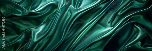 green satin background