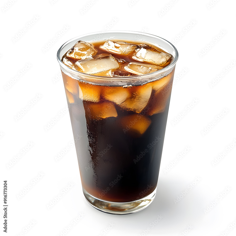 Iced coffee cup isolated on white background Iced coffee cup isolated on white background