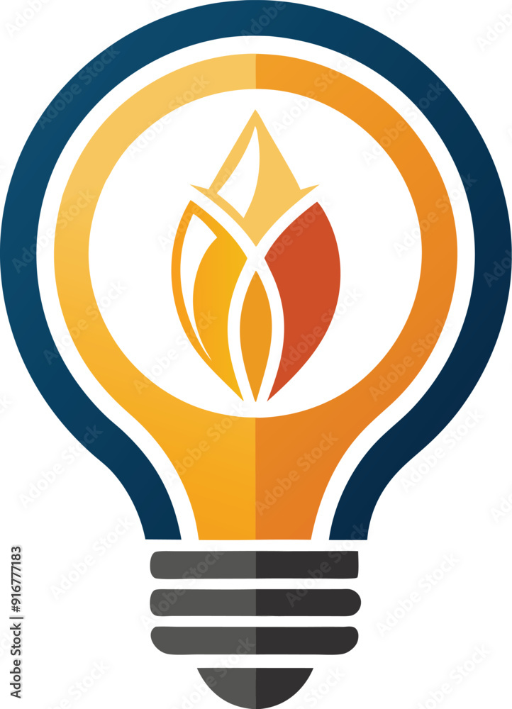 light bulb with fire. light bulb icon light bulb with fire. light bulb icon